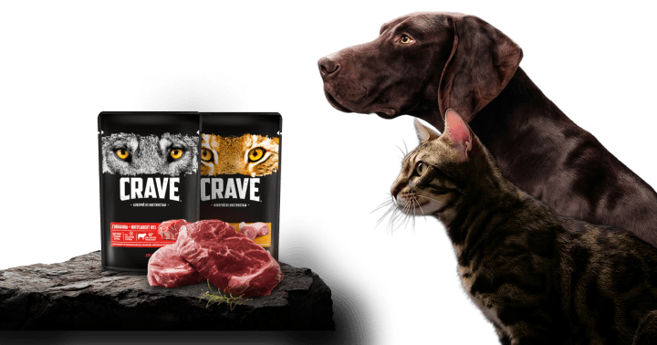 Кошка, собака, crave